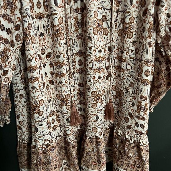 FRAY Boho Long Sleeve Dress Size Small - Picture 10 of 17